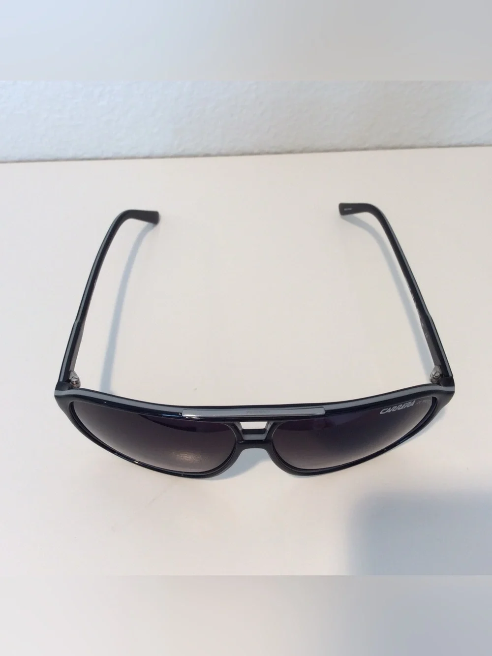 Carrera Black Aviator Sunglasses with Dark Gradient Lenses